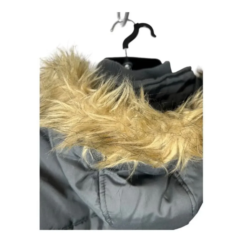 Apple Bottoms Men's Oversized Puffer Parka Fur Hood 1X Tall Y2K Streetwear